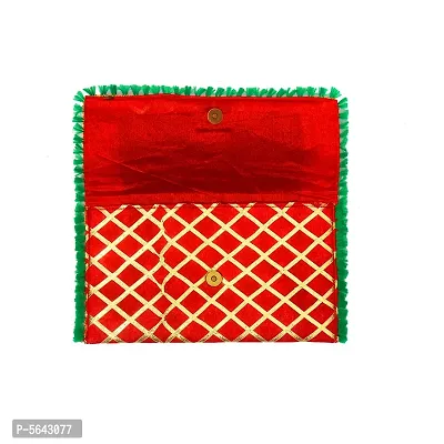 Stylish Fabric Envelope Style Clutch For Women (Red)-thumb3