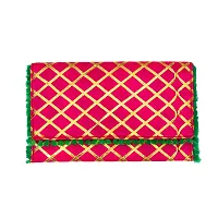 Stylish Fabric Envelope Style Clutch For Women (Pink)-thumb1