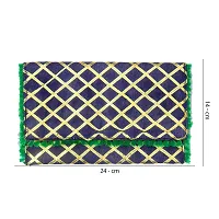 Stylish Fabric Envelope Style Clutch For Women (Navy Blue)-thumb3