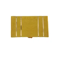 Stylish Fabric Envelope Style Clutch For Women ( Mustard )-thumb2