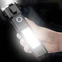 a2  Ultra Bright LED Torch: 8-in-1 Multifunctional, High Power, Long Distance LED Torch Light Rechargeable, Power Bank, Safety Hammer, Seatbelt Cutter, Strong Magnet, Durable (COB) (pack of 1)-thumb2