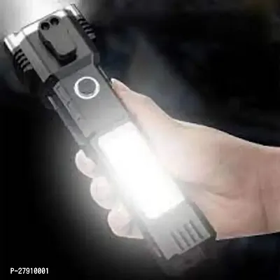 a2  Ultra Bright LED Torch: 8-in-1 Multifunctional, High Power, Long Distance LED Torch Light Rechargeable, Power Bank, Safety Hammer, Seatbelt Cutter, Strong Magnet, Durable (COB) (pack of 1)-thumb3