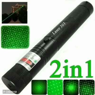 a2 Green Starry Adjustable Green Laser Pointer with Safety Key (532 nm, Green) (Pack Of 1)-thumb0