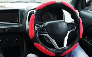 Car Steering Cover Red Black 6G Better Grip For Maruti Suzuki SX4-thumb1