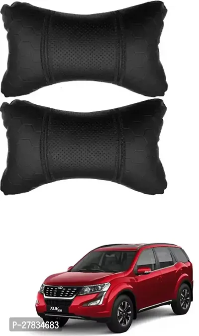 Comfortable Car Neckrest Pillow Black Football Design For Mahindra 500