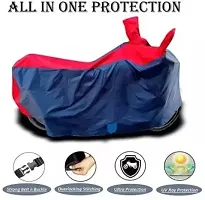 RONISH Waterproof Two Wheeler Cover (Black,Red) For Hero Splendor Plus_k81-thumb1