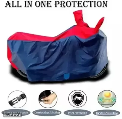 RONISH Waterproof Two Wheeler Cover (Black,Red) For Hero Splendor Plus_k81-thumb2