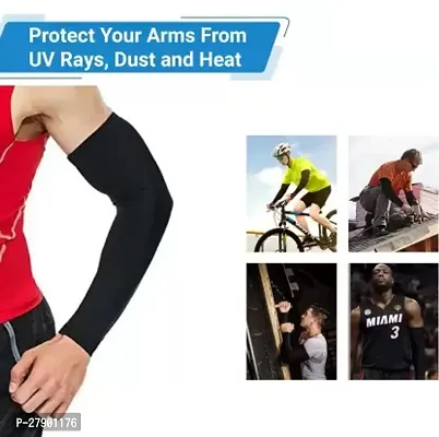 Stylish Breathable and Stretchable Arm Sleeve With Thumb Hole For Vespa Vespa SXL 150-thumb5