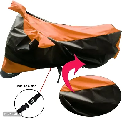 Stylish Orange Nylon Honda CB Unicorn Bike Cover-thumb3