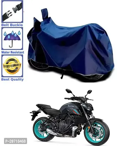 RONISH Waterproof Bike Cover/Two Wheeler Cover/Motorcycle Cover (Navy Blue) For Yamaha MT 07