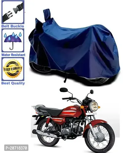 RONISH Waterproof Bike Cover/Two Wheeler Cover/Motorcycle Cover (Navy Blue) For Hero CD Dawn