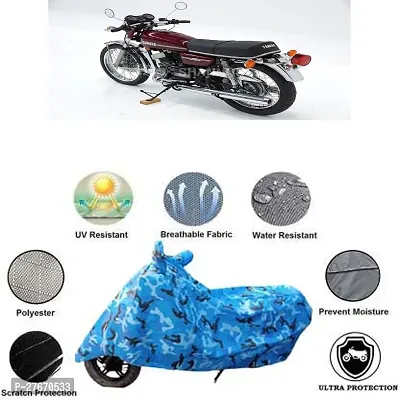 Protective Polyester Bike Body Cover For Yamaha RD 350-thumb0