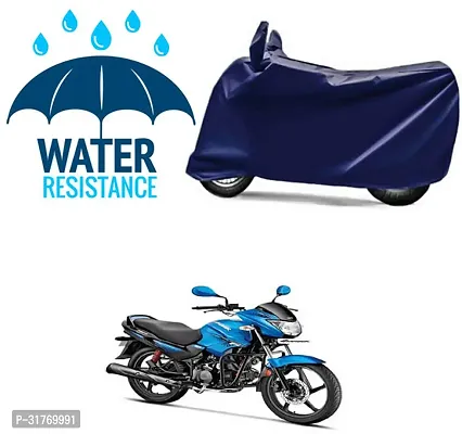 Splendid Waterproof Polyester Two Wheeler Cover Suitable For Hero Glamour FI Bikes