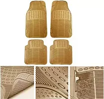 RONISH Beige Rubber Car Floor Mat for Fabia Scout-thumb3