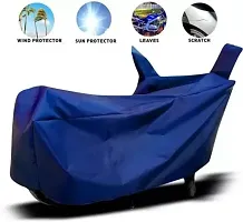 RONISH Waterproof Bike Cover/Two Wheeler Cover/Motorcycle Cover (Navy Blue) For Honda Dream Neo-thumb2