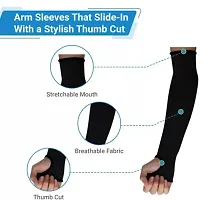 Stylish Breathable and Stretchable Arm Sleeve With Thumb Hole For Royal Enfield Interceptor 650-thumb3