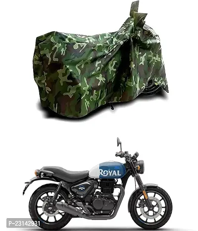 RONISH Dust Proof Two Wheeler Cover (Multicolor) For Royal Enfield Hunter 350_a30
