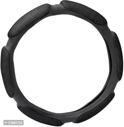 Car Better Grip Black Steering Wheel Cover (Slip-in) For Hyundai Eon-thumb4