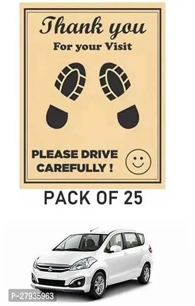 Car Paper Floor Foot Mat Of 25 Sheets Brown For Maruti Suzuki Ertiga