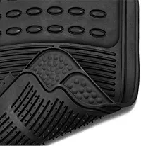 RONISH Black Rubber car Floor Foot mat for 500-thumb1