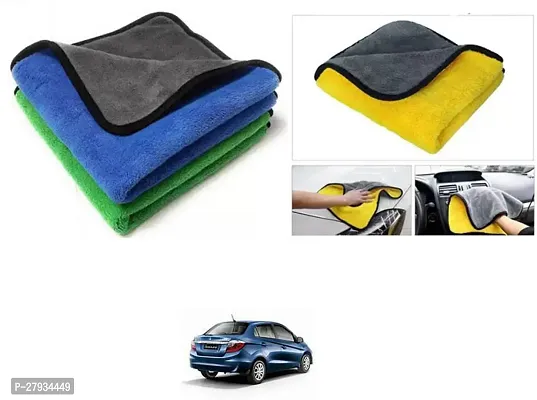 Car Cleaning Microfiber Cloth Pack Of 2 Multicolor For Honda Amaze-thumb0