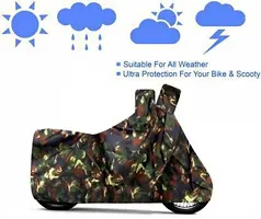 Stylish Multicoloured Polyester TVS Scooty Zest 110 Bike Cover-thumb2