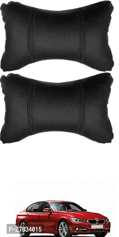 Comfortable Car Neckrest Pillow Black Football Design For Bmw 3 Series-thumb0