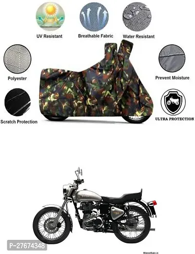 Dust and Water Resistant  Polyester Royal Enfield Twin spark Bike Cover-thumb0