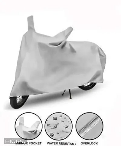 RONISH Plain Silver Two Wheeler Cover for KLX 110