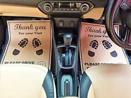 Car Paper Floor Foot Mat Of 25 Sheets Brown For Maruti Suzuki Celerio-thumb2