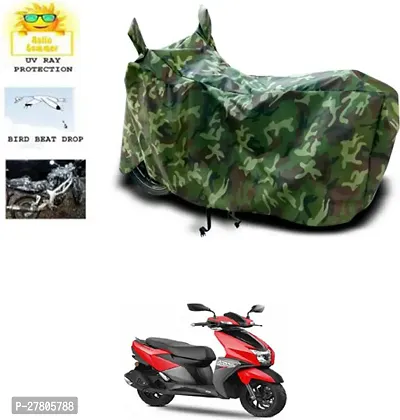 Designer Bike Body Cover Jungle Green For Tvs Ntorq-thumb0