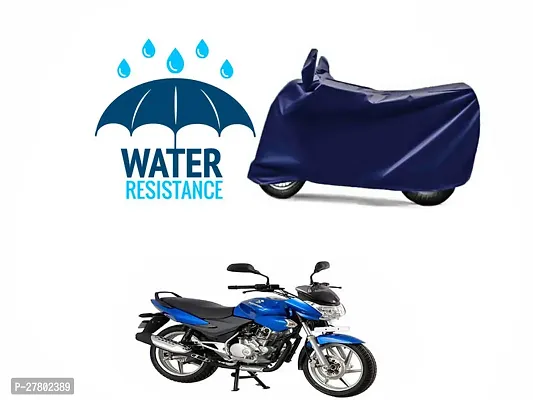 Designer Bike Body Cover Navy Blue For Bajaj Dts-I