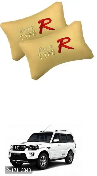 RONISH Car Pillow Beige Typer for Scorpio