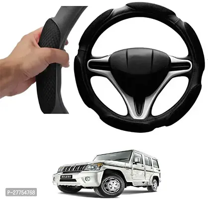 Car Steering Cover Black 6G Skidproof For Mahindra Bolero