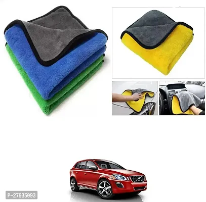 Car Cleaning Microfiber Cloth Pack Of 2 Multicolor For Volvo XC30