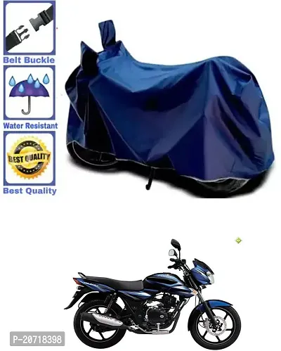 RONISH Waterproof Bike Cover/Two Wheeler Cover/Motorcycle Cover (Navy Blue) For Bajaj Discover 135