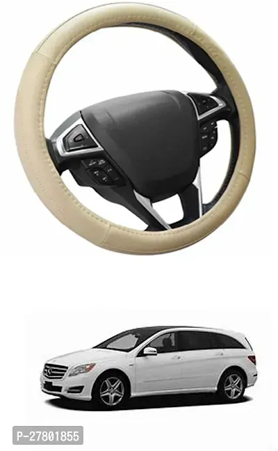 Designer Car Steering Cover Round Beige For Mercedes Benz R-Class