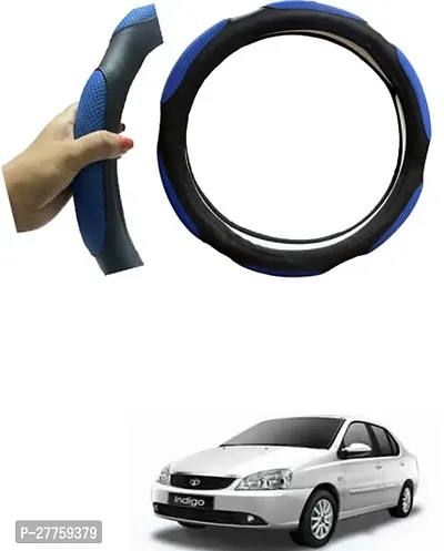 Car Steering Cover Blue 6G Heat Resistant For Tata Indigo Xl