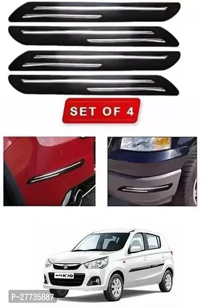 Protective Silicone Car Bumper Protector Guard For Maruti Suzuki Alto K10-Pack Of 4