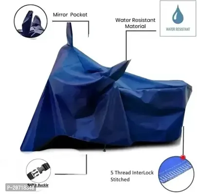 RONISH Waterproof Bike Cover/Two Wheeler Cover/Motorcycle Cover (Navy Blue) For TVS Apache RTR 200-thumb4