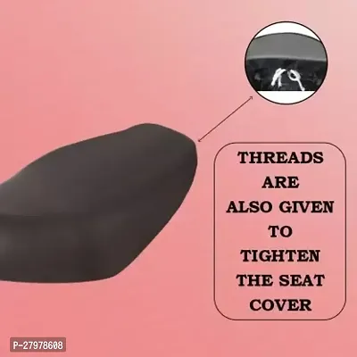 Two Wheeler Seat Cover Black For Tvs Scooty Streak-thumb4