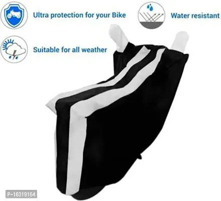 RONISH 100% Water Resistant Black and Silver Two Wheeler Cover for Yo Xplor-thumb2