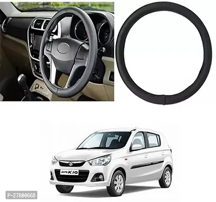 Designer Car Steering Cover Round Black For Maruti Suzuki Alto K10