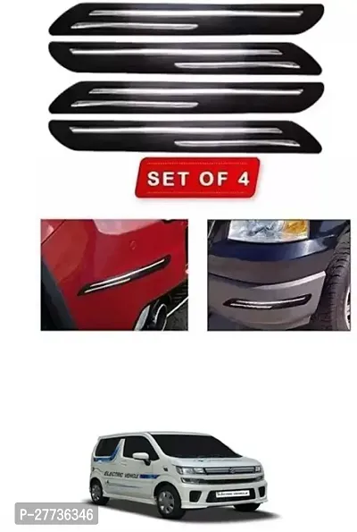 Protective Silicone Car Bumper Protector Guard For Maruti Suzuki WagonR Electric Vehicle-Pack Of 4