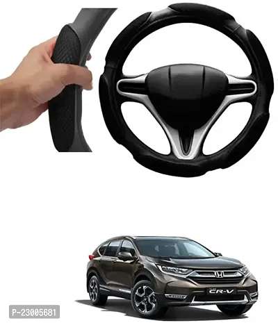 Car Better Grip Black Steering Wheel Cover (Slip-in) For Honda CR-V