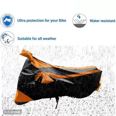 Protective Water Proof And Dustproof Polyester Two Wheeler Bike Cover For Kinetic Zing-thumb2