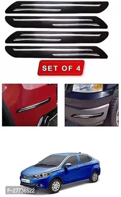 Protective Silicone Car Bumper Protector Guard For Tata Tigor EV-Pack Of 4