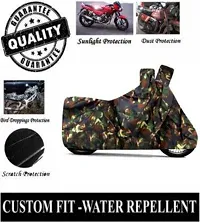 Dust and Water Resistant  Polyester Bajaj Platina 100 DTS-i Bike Cover-thumb2