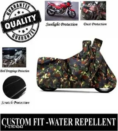 Dust and Water Resistant  Polyester Bajaj Platina 100 DTS-i Bike Cover-thumb3