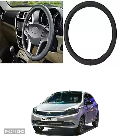 Designer Car Steering Cover Round Black For Tata Tiago Ev